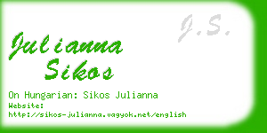 julianna sikos business card